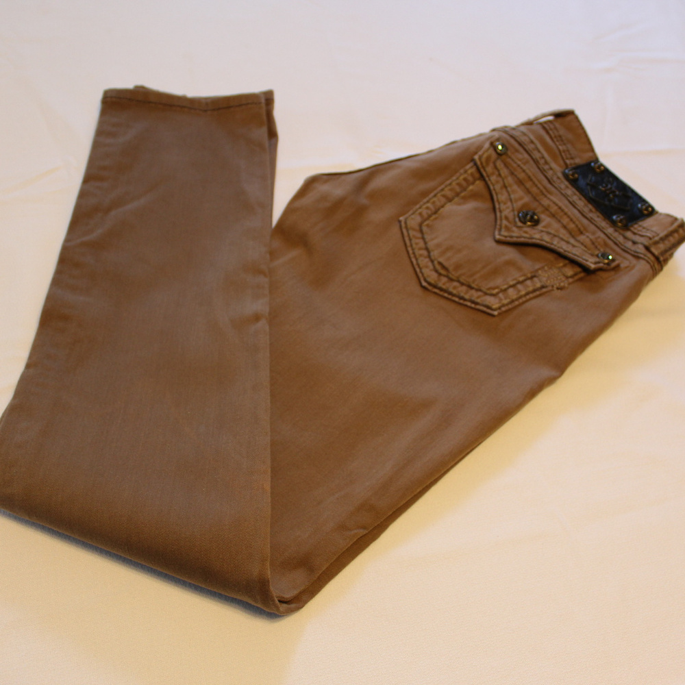 Miss Me Golden Brown size 28 Skinny